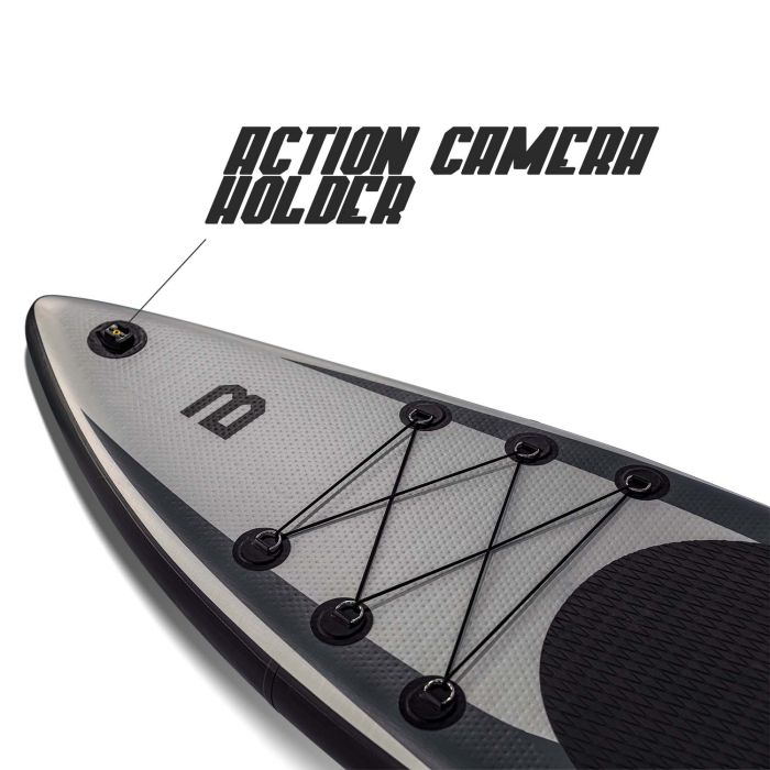 HOMCOM Tavola SUP Gonfiabile con Accessori Inclusi, Stand Up Paddle per  Adulti e Teenager, 305x80x15cm Blu e Bianco Inclusi