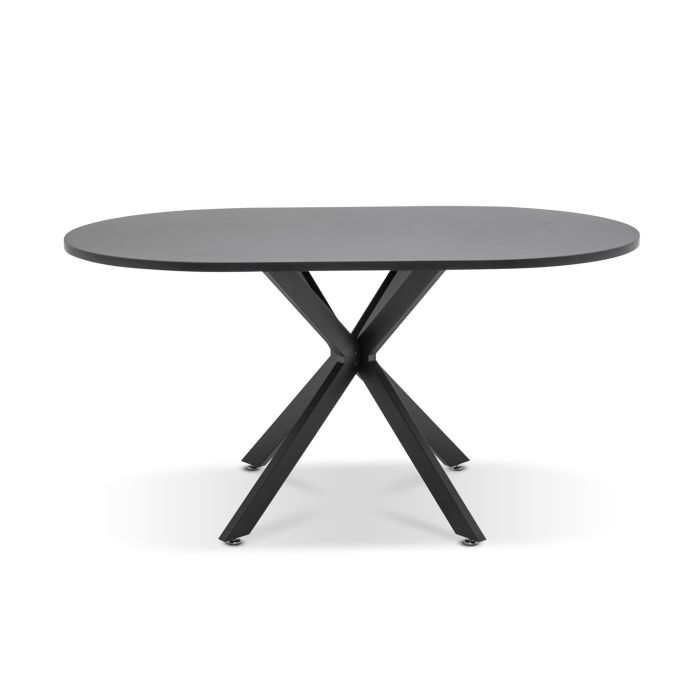 Confezione Tavolo da pranzo di design industriale da 150 cm e 6