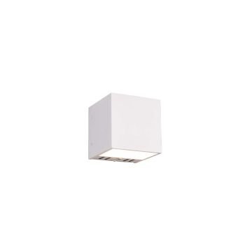 Figo Applique Led Cubo Bianco Biemissione Con Tecnologia Multifunzione " Wiz " L. 10Cm Trio Bianco