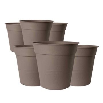 Fly - Set di 6 vasi con sottovaso ⌀ 25 cm Bama 