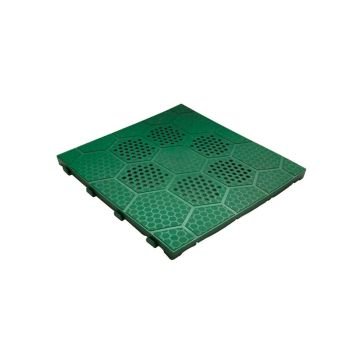 Easy - Pavimento componibile per esterni ad incastro 40x40 cm, colore verde No Brand Verde